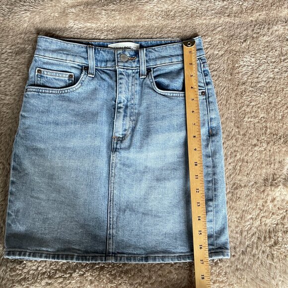 Denim Forum The Pin Up Light Wash Denim Skirt Size 26 - Picture 10 of 11
